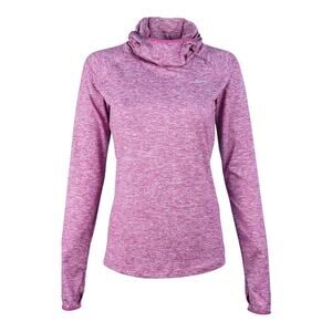 Nike Purple Lightweight Athletic Dri-Fit Top Hoodie Size M